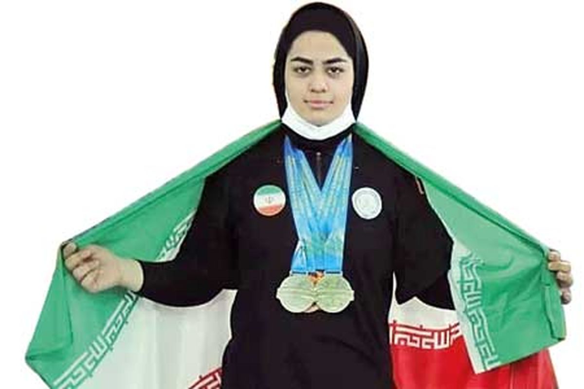 مدال طلای قهرمانی کشور در دستان بانوی مچ اندازی سیستان و بلوچستان