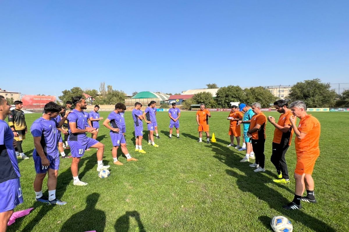 برگزاری آخرین تمرین تیم ملی در قرقیزستان