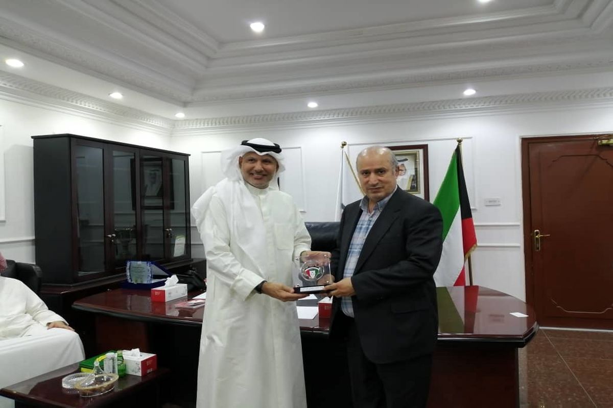 جلسه رئیس فدراسیون فوتبال ایران با همتای کویتی