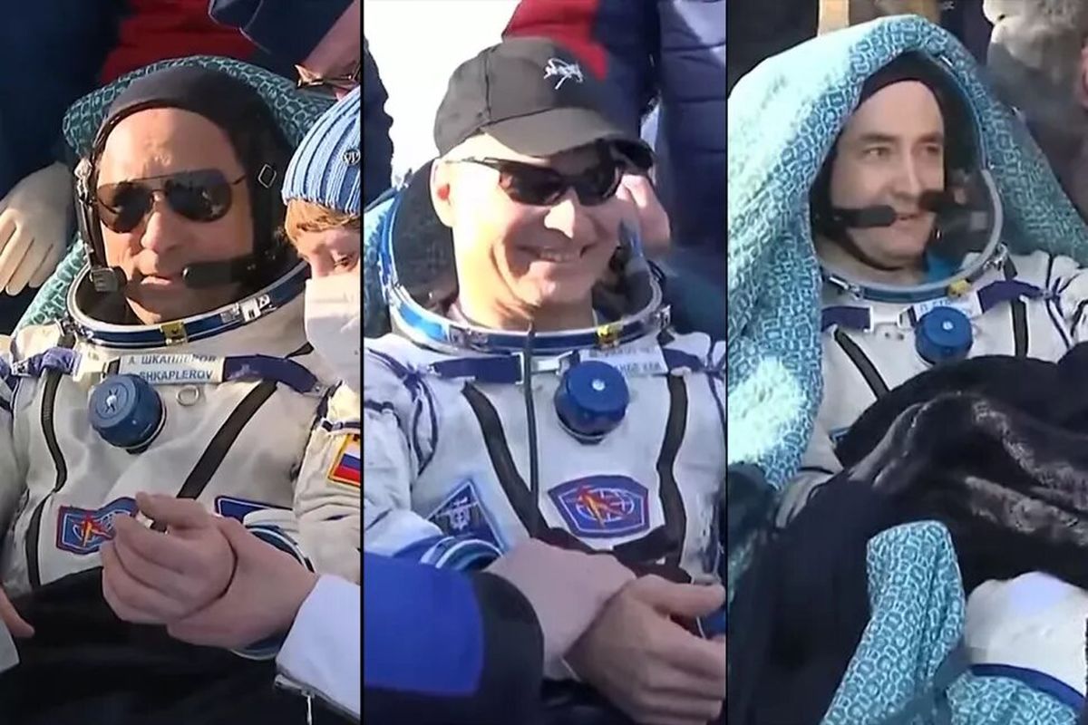 فضانوردان روسی با موفقیت به زمین بازگشتند