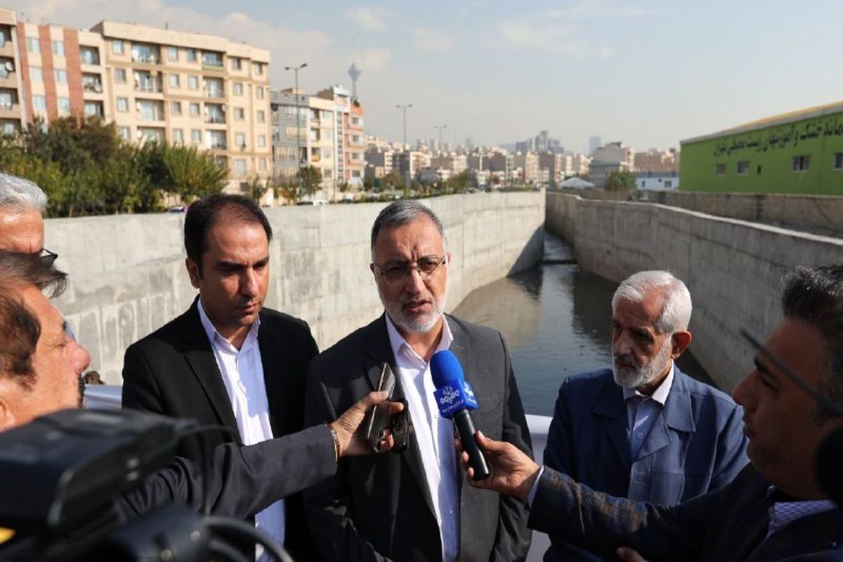 بهره‌برداری ۵ پروژه جمع آوری و هدایت آب های سطحی در تهران