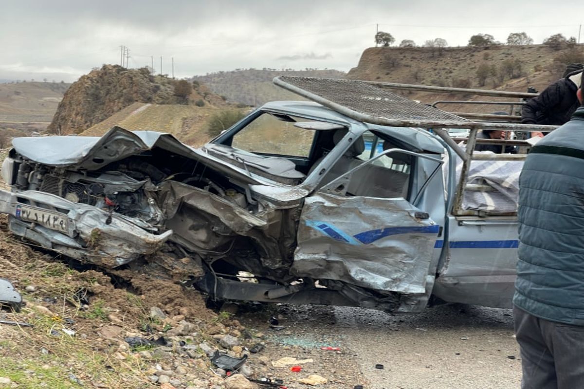 تراژدی های بی پایان محور حادثه خیز یاسوج_اصفهان/ راننده خودرو پژو فوت کرد