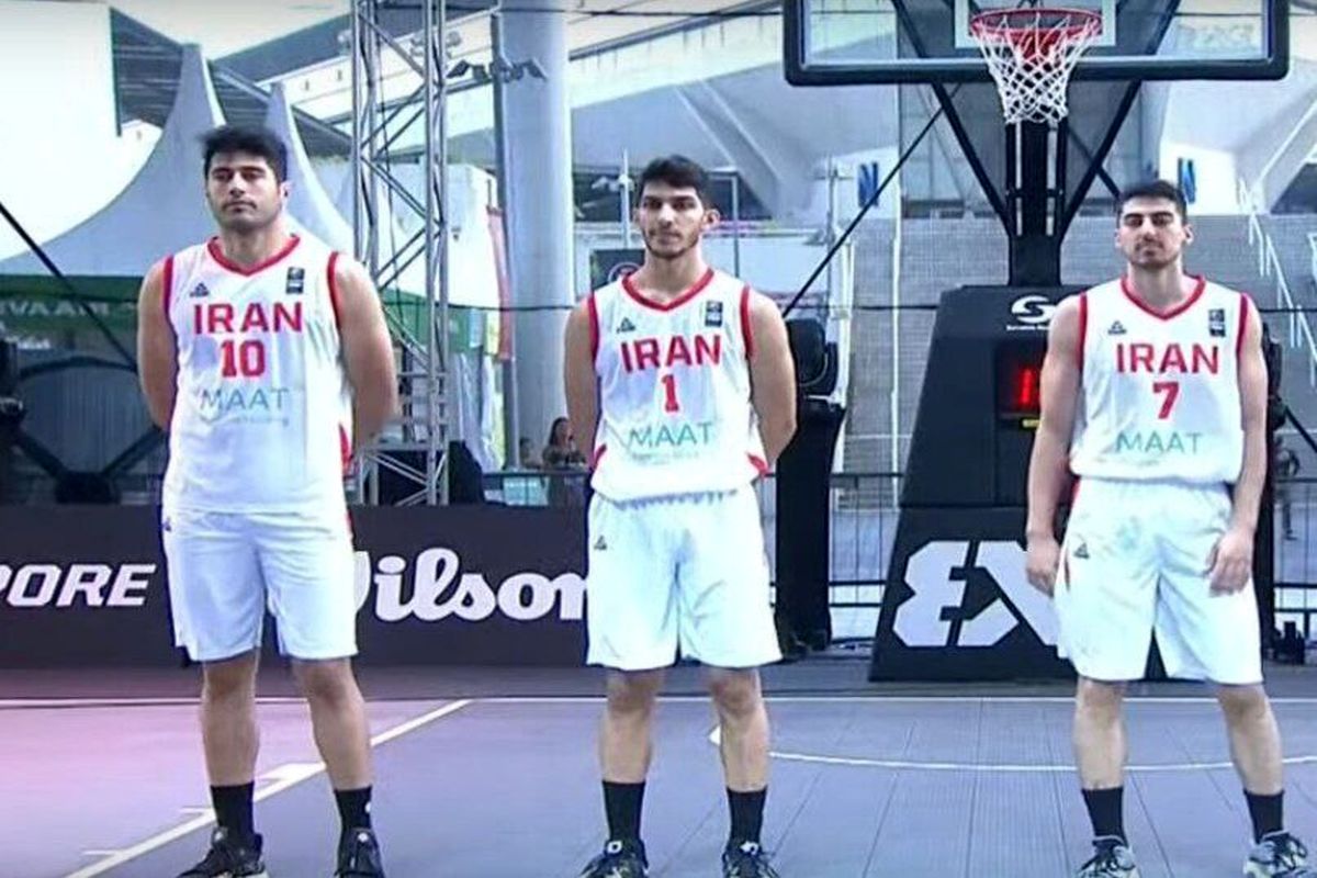 صعود تیم بسکتبال سه نفره پسران ایران به یک‌چهارم کاپ آسیا