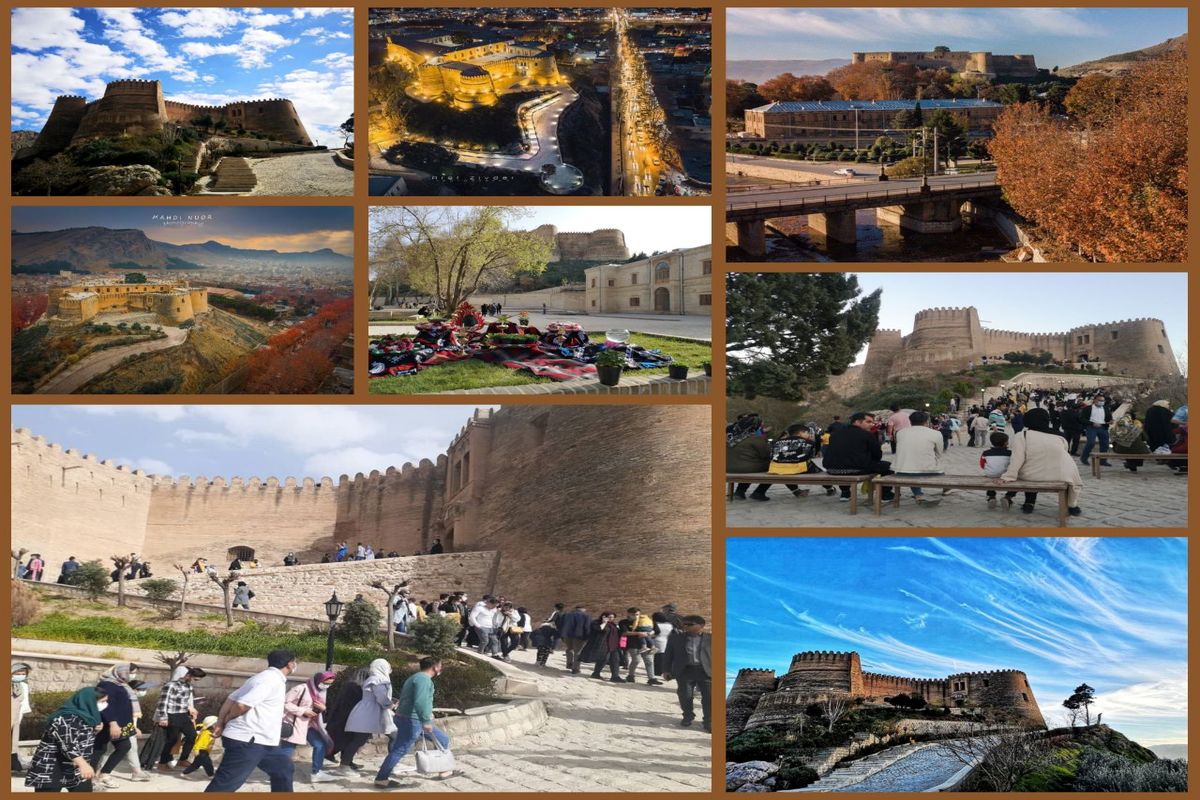 قلعه فلک الافلاک خرم آباد تاج درخشان گردشگری لرستان