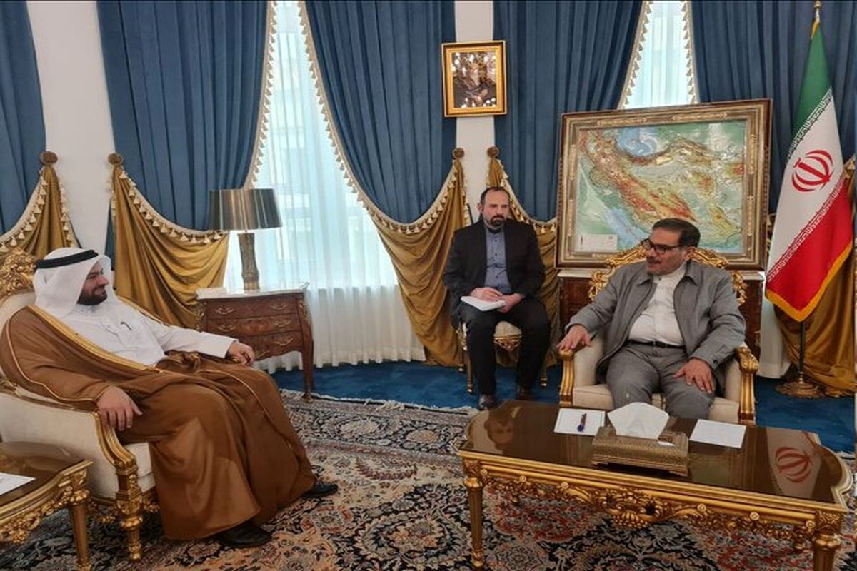 دیدار وزیر مشاور در امور خارجی دولت قطر با دریابان شمخانی