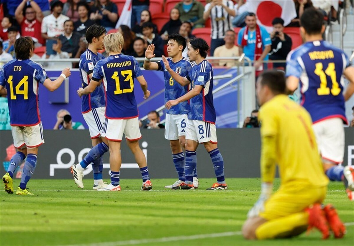 گل دوم ژاپن به بحرین توسط تاکفوسا کوبو+فیلم