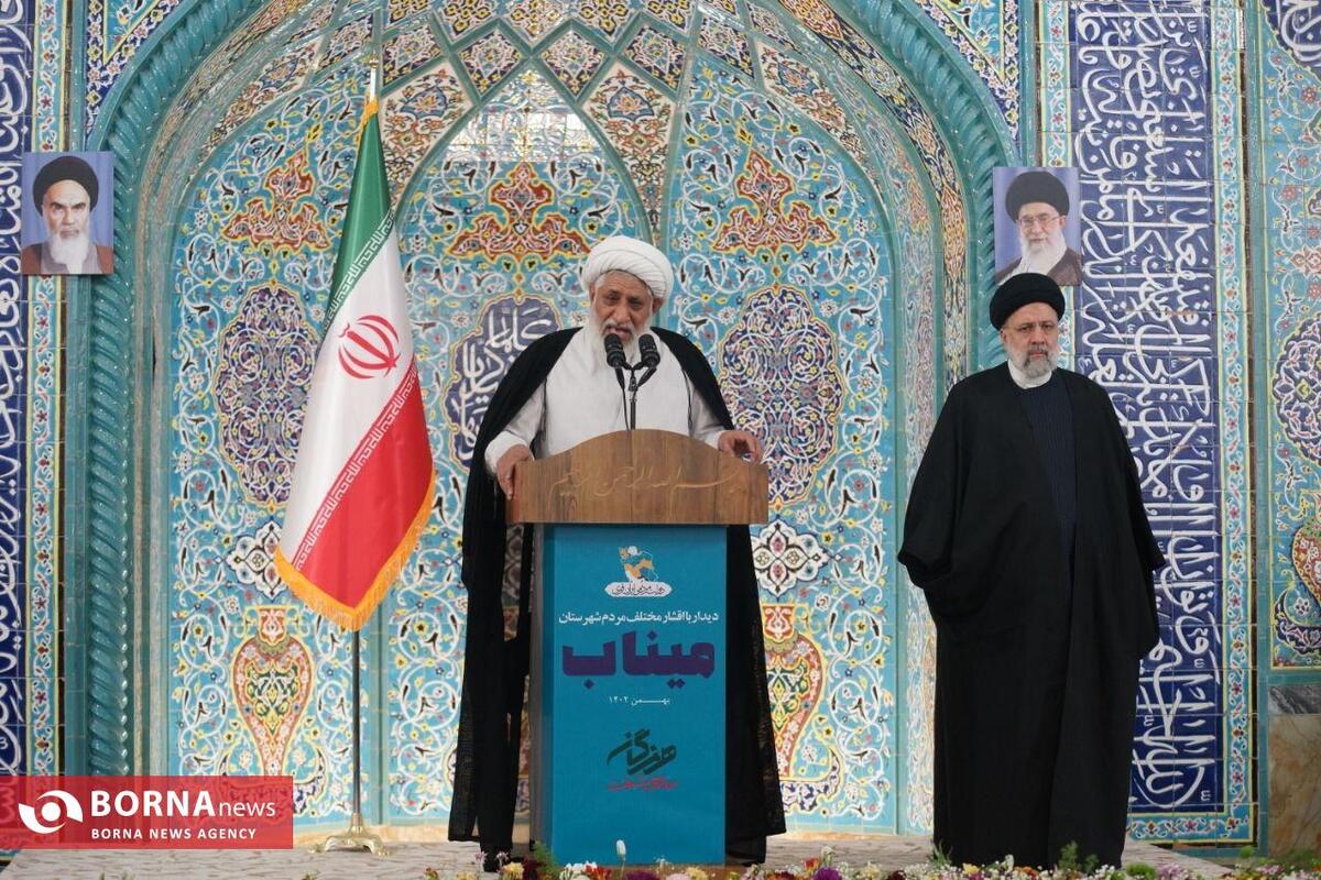 حضور رییس جمهور در اجتماع پرشور مردم میناب