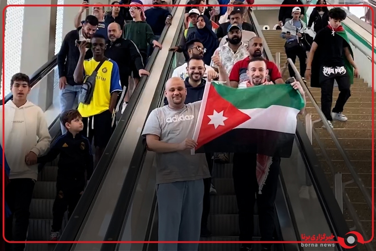 شادی هواداران اردن از صعود به نیمه نهایی جام ملت‌های آسیا