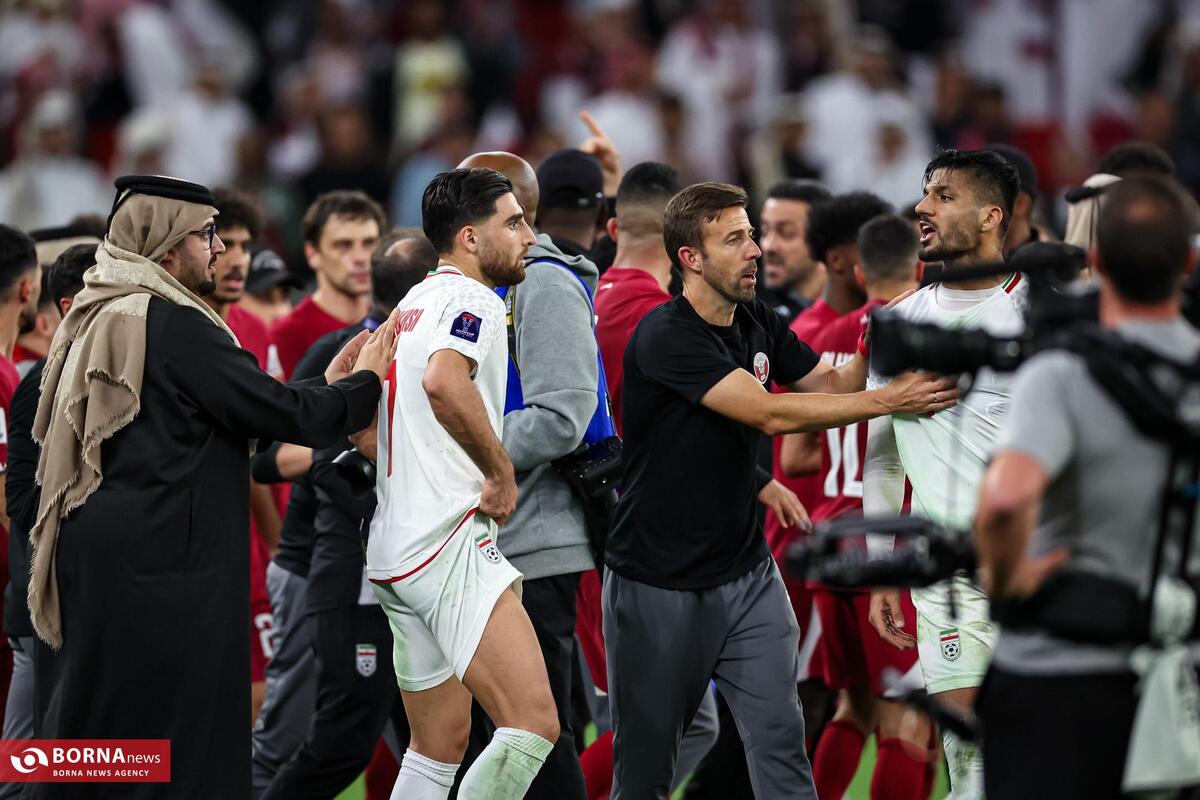 در حاشیه دیدار تیم های ملی فوتبال ایران و قطر