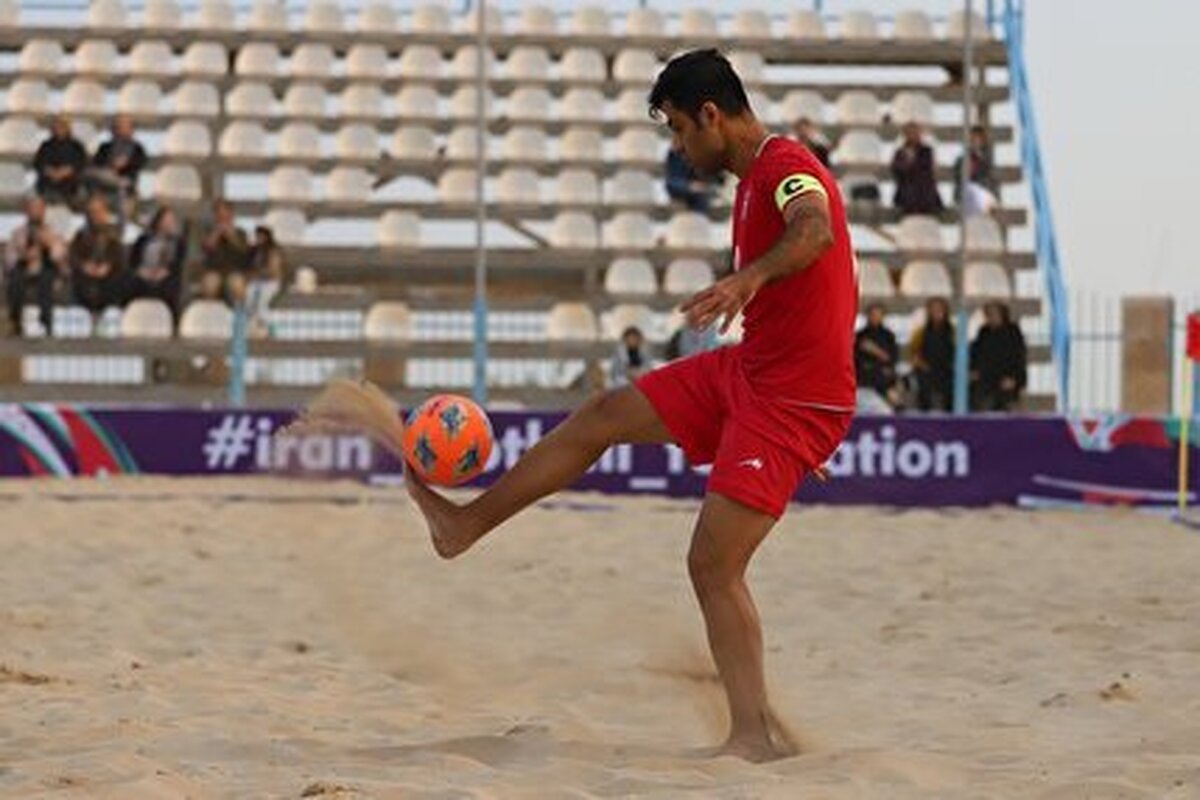 اولین تمرین تیم ملی فوتبال ساحلی پس از ورود به دبی