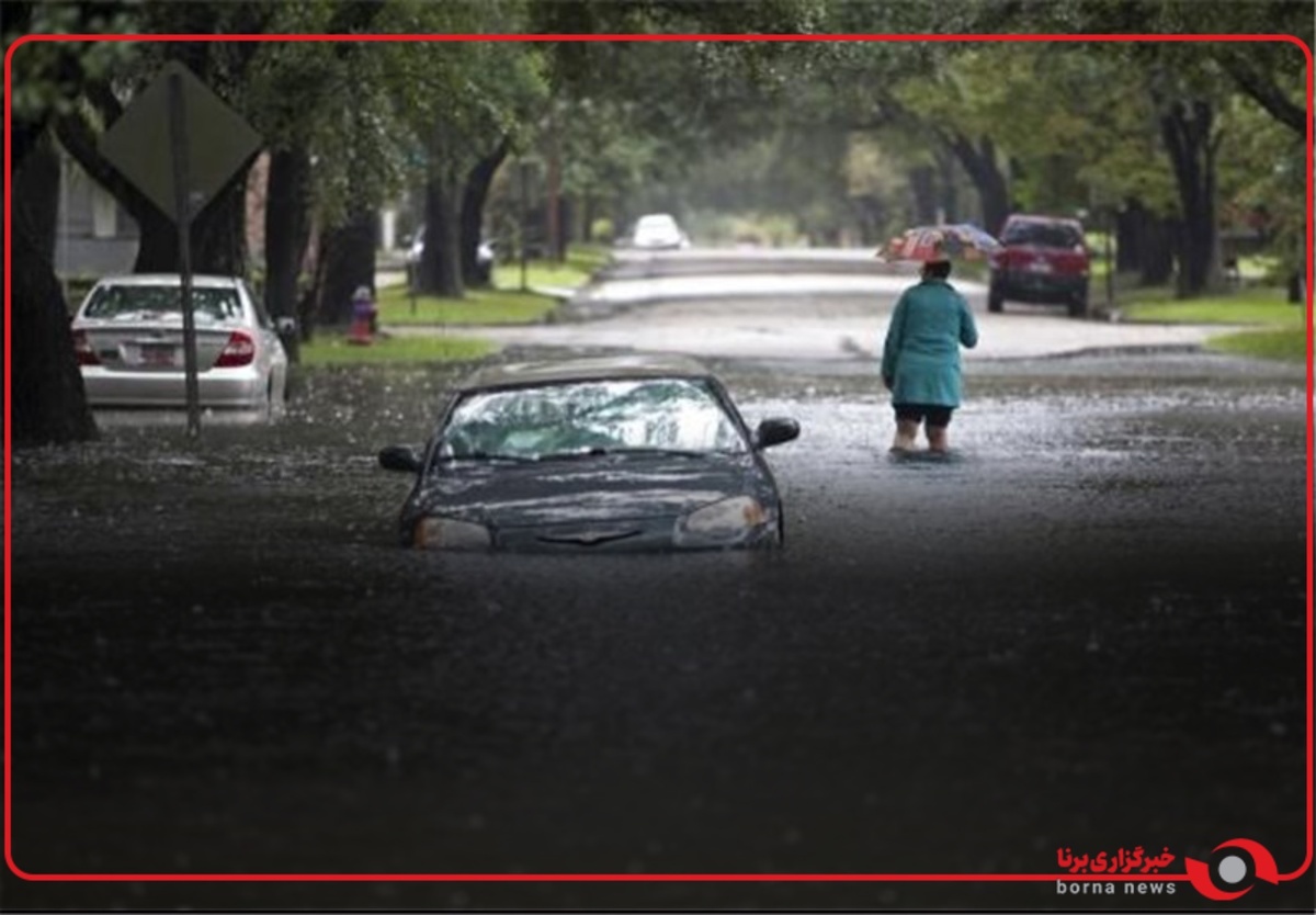بارش شدید باران و آبگرفتگی خیابان ها در ایلام