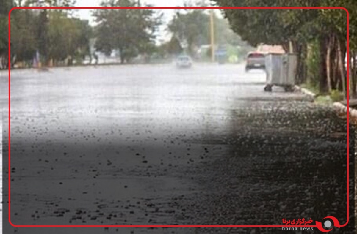 بارش شدید باران در بوکان