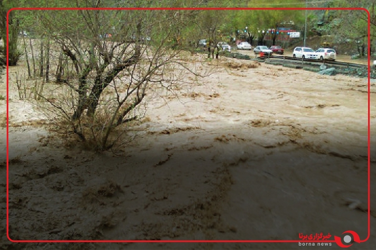 ایلام هم اکنون/ طغیان رودخانه ها در شهرستان هلیلان در پی بارش های شدید ساعات گذشته