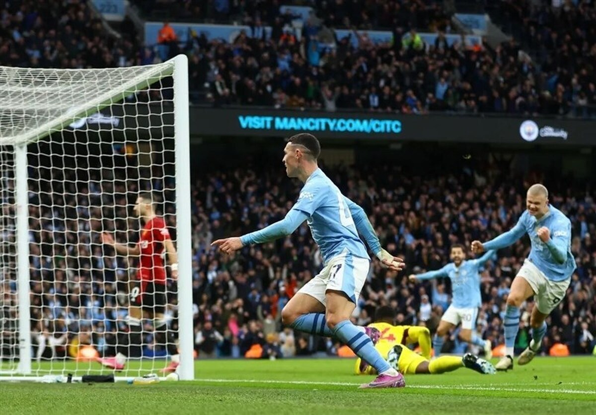 سیتی با فتح دربی منچستر به تعقیب لیورپول ادامه داد