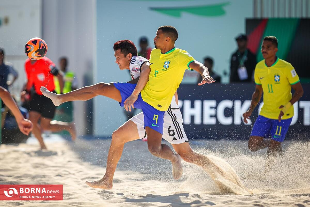 دیدار تیم های ملی فوتبال ساحلی  برزیل- ژاپن