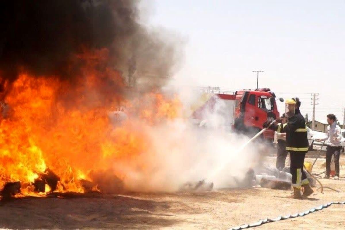 ۲ کشته در آتش سوزی یک مرکز گاز ال پی جی در اشتهارد