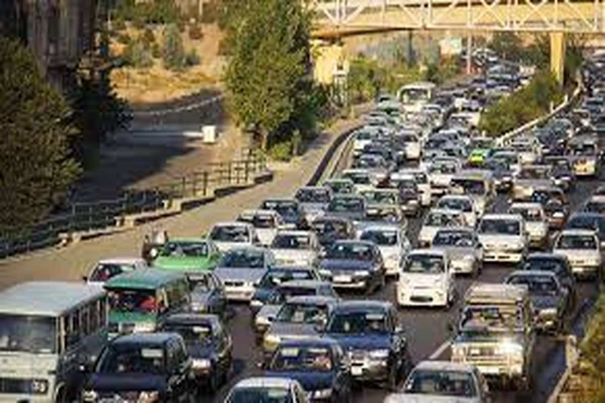 ترافیک در بزرگراه های تهران بعد از تعطیلات عید فطر
