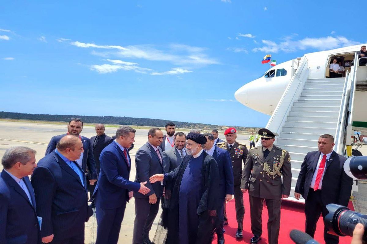 رئیسی وارد پایتخت ونزوئلا شد