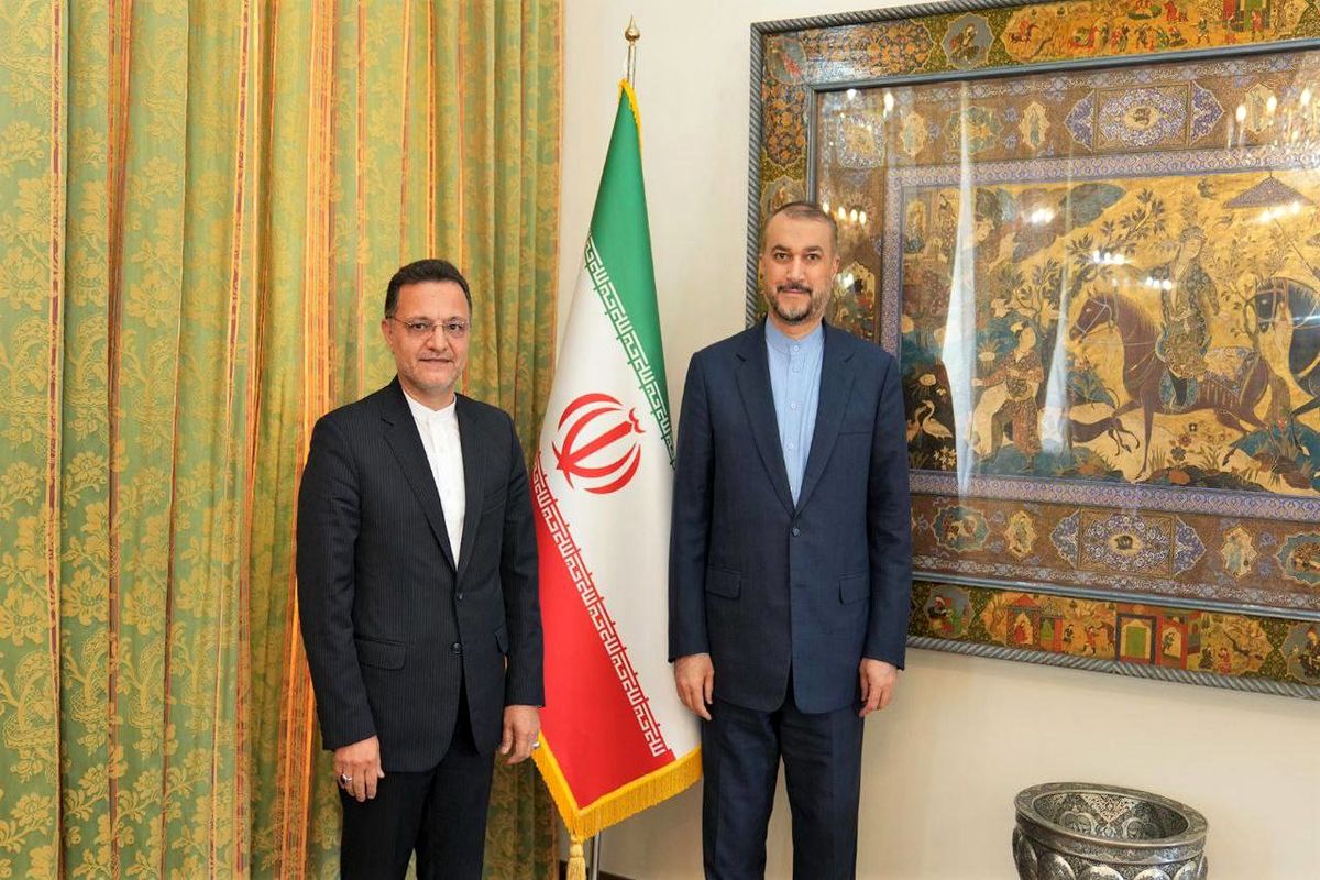 دیدار محسن بختیار سفیر جدید ایران در پکن با امیرعبداللهیان