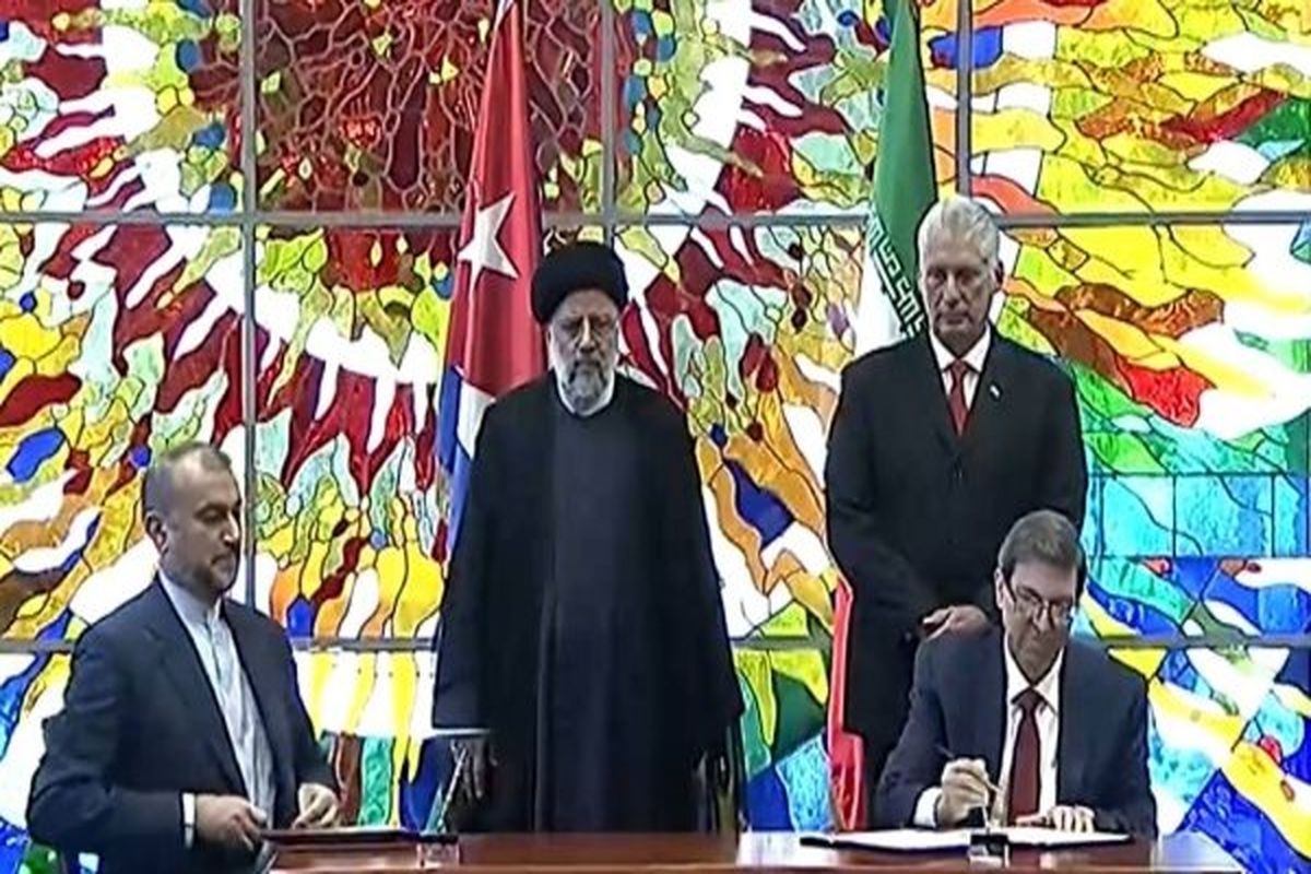 امضای ۶ سند همکاری میان ایران و کوبا با حضور روسای جمهور دو کشور
