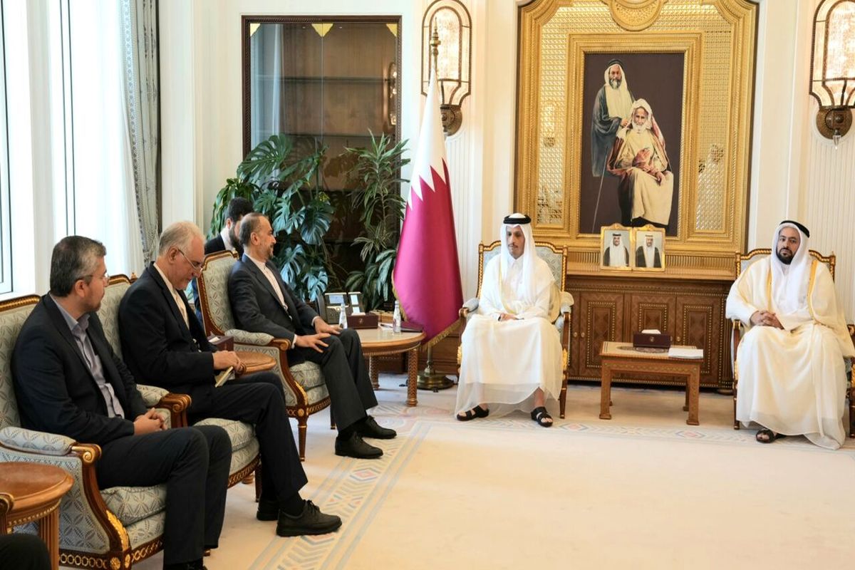 وزرای امور خارجه ایران و قطر دیدار کردند