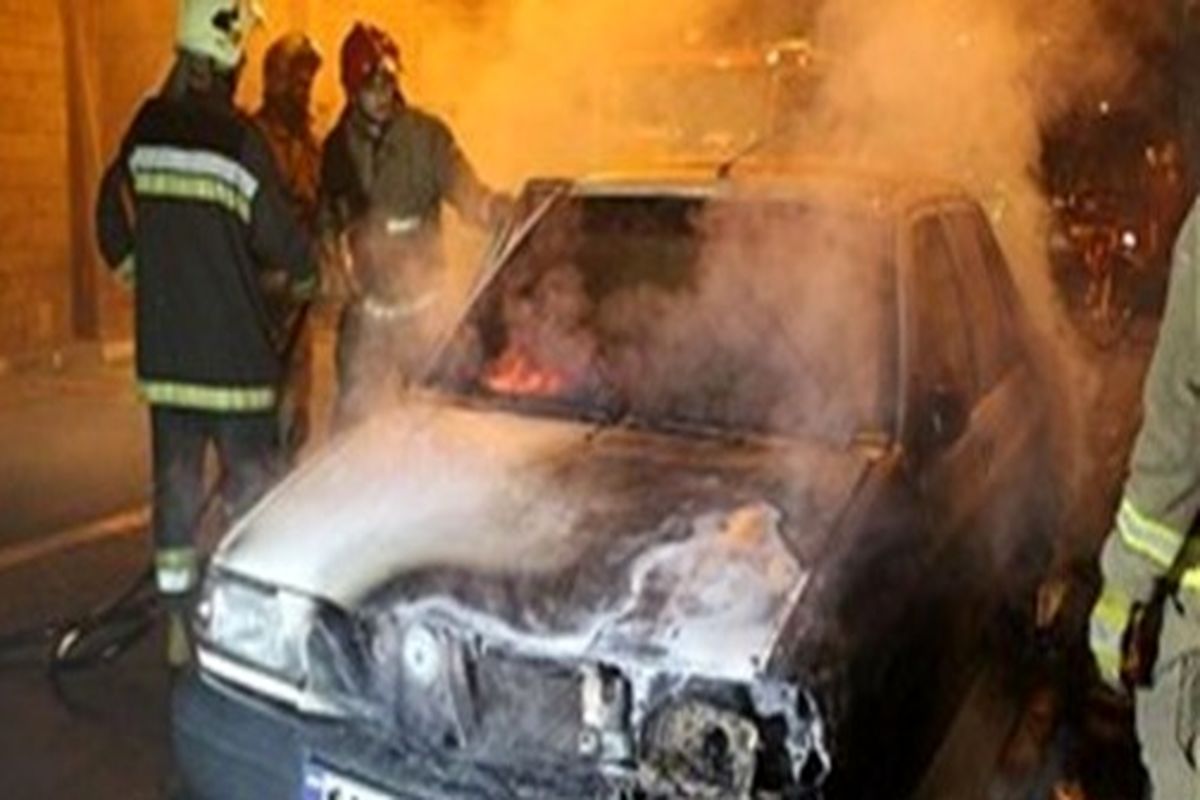 مهار آتش در کارگاه صافکاری خیابان عالیوند یاسوج