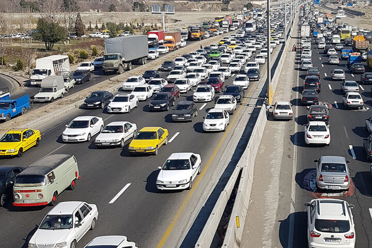 ترافیک نیمه سنگین در محور شهریار و آزادراه قزوین- کرج