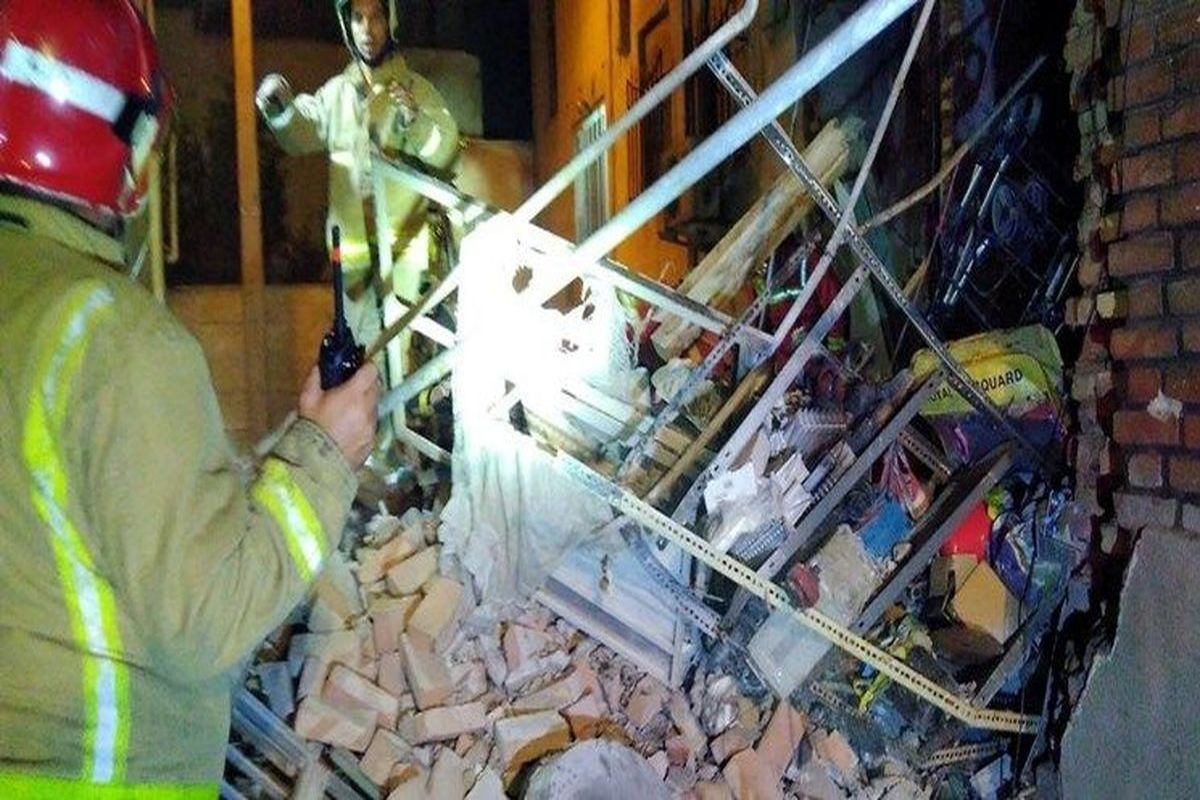 انفجار شدید در یک ساختمان در محله جوانمرد قصاب