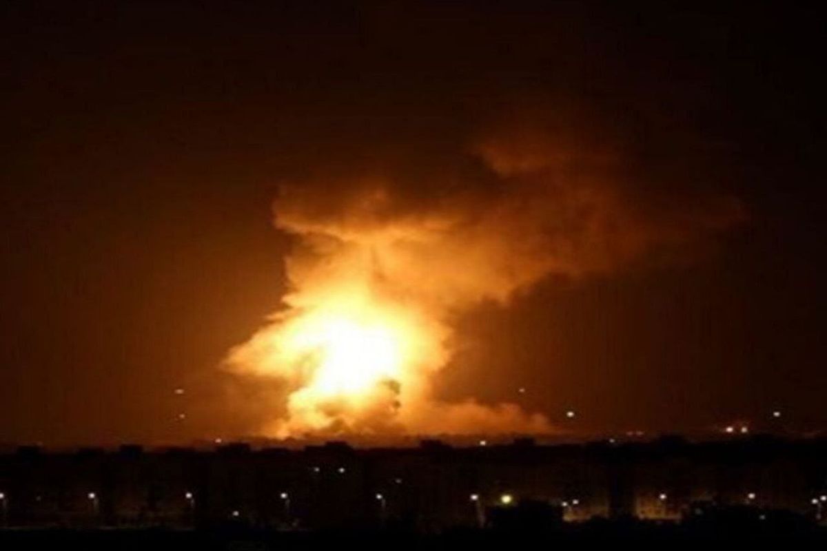 انفجار مهیب در انبار مهمات نزدیک پایگاه آمریکا در شرق سوریه