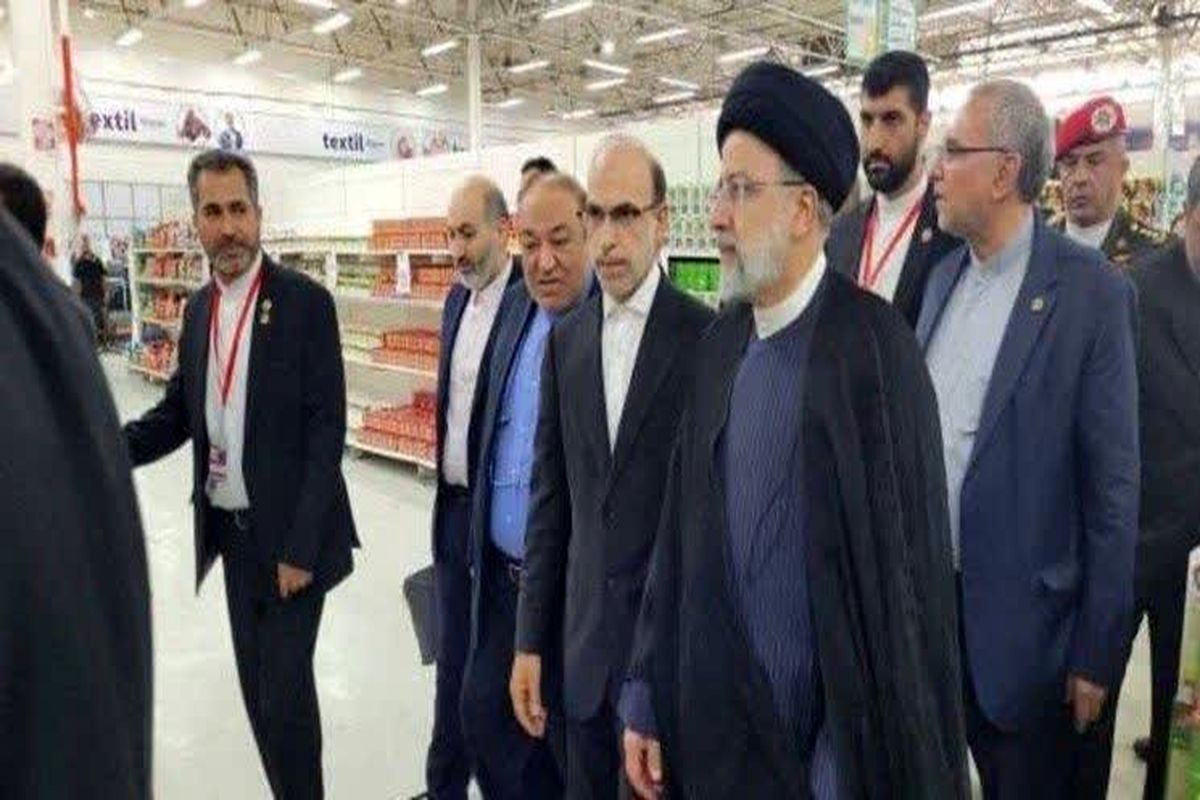 بازدید رئیس جمهور از مگاسیس و توجه به نقش این فروشگاه در صادرات محصولات ایرانی