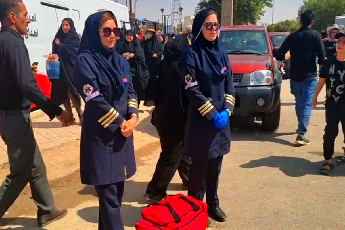 ارائه خدمات اورژانس ۱۱۵ استان مرکزی به زائرین و شرکت کنندگان در مراسم اربعین حسینی