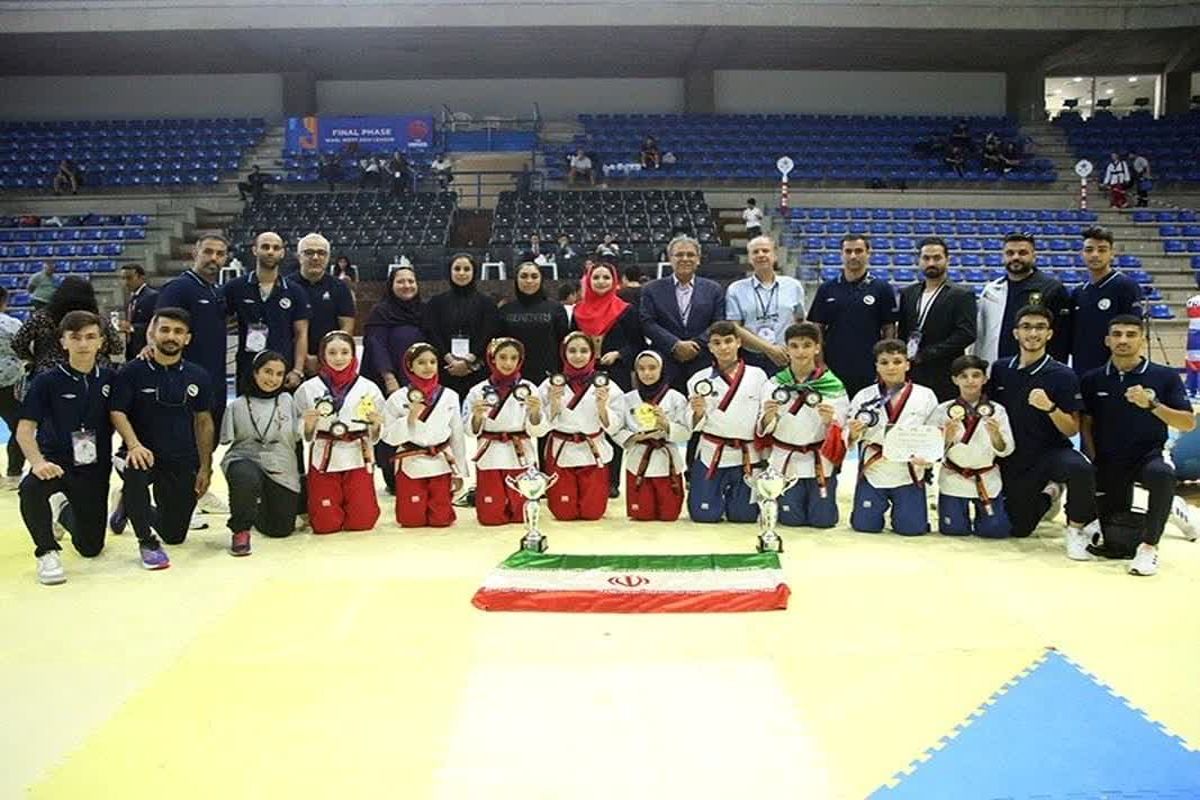 قهرمانی تیم ملی پومسه دختران نونهالان ایران در لبنان