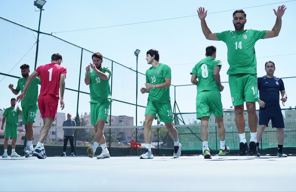 تمرین سبک ملی‌پوشان در روز بازی با قطر