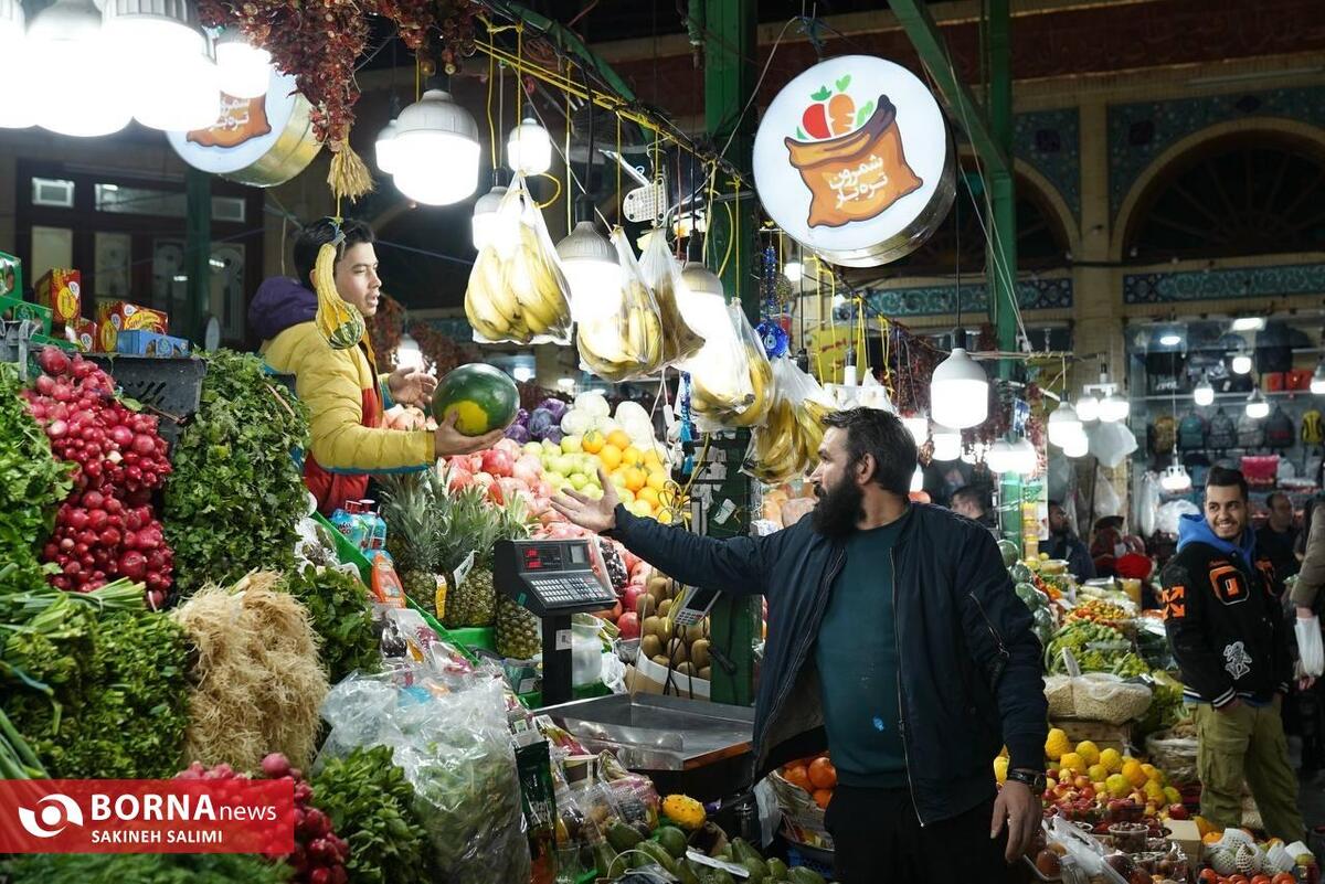 حال و هوای بازار تجریش در شب یلدا