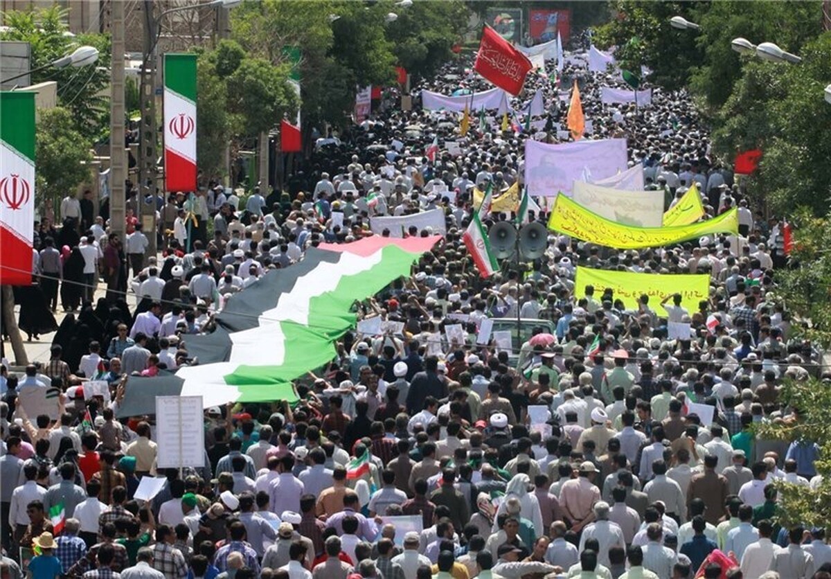 تشییع شهدای اقدام تروریستی رژیم صهیونیستی در تهران