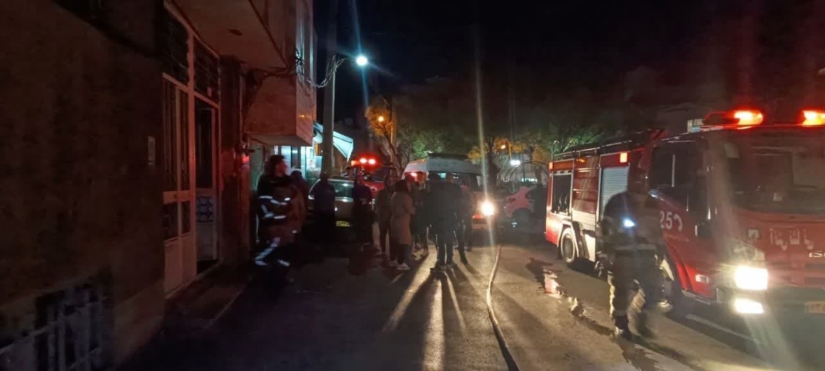 آتش‌سوزی منزل مسکونی در قزوین دو مصدوم بر جای گذاشت
