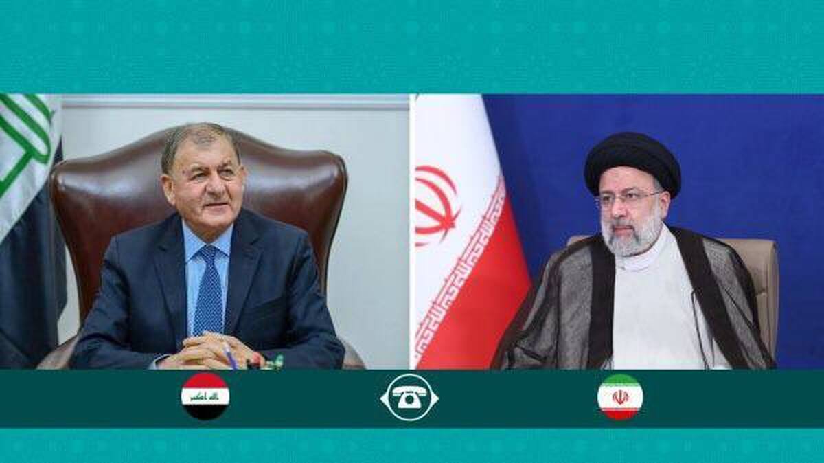 تاکید رئیسی بر تلاش موثر در جهت توقف جنایات رژیم صهیونیستی در گفت‌و گو با همتای عراقی