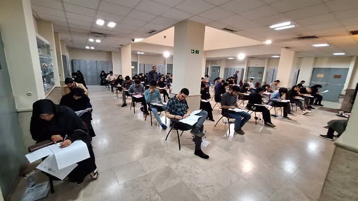 آزمون آلمپیاد دانشجویی استعدادهای درخشان در قزوین برگزار شد 