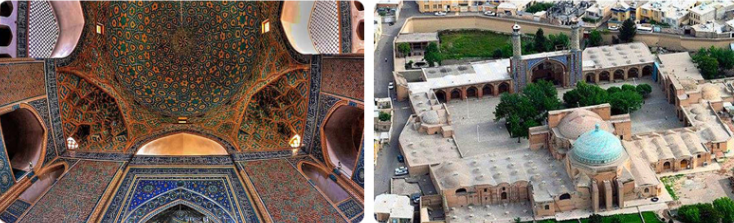 دیدن سبک معماری کهن در مسجد جامع قزوین