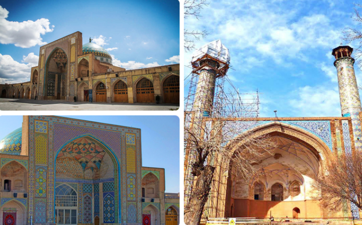دیدن سبک معماری کهن در مسجد جامع قزوین