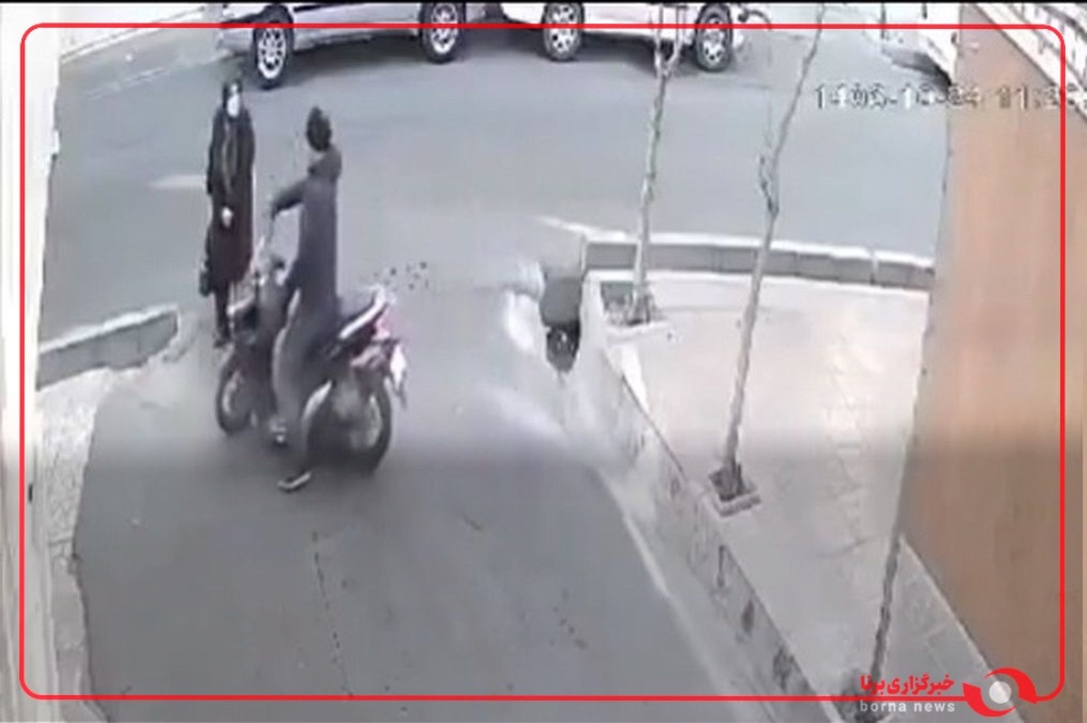 تصاویری از لحظه دستگیری زورگیر بی‌رحم خیابان پیروزی