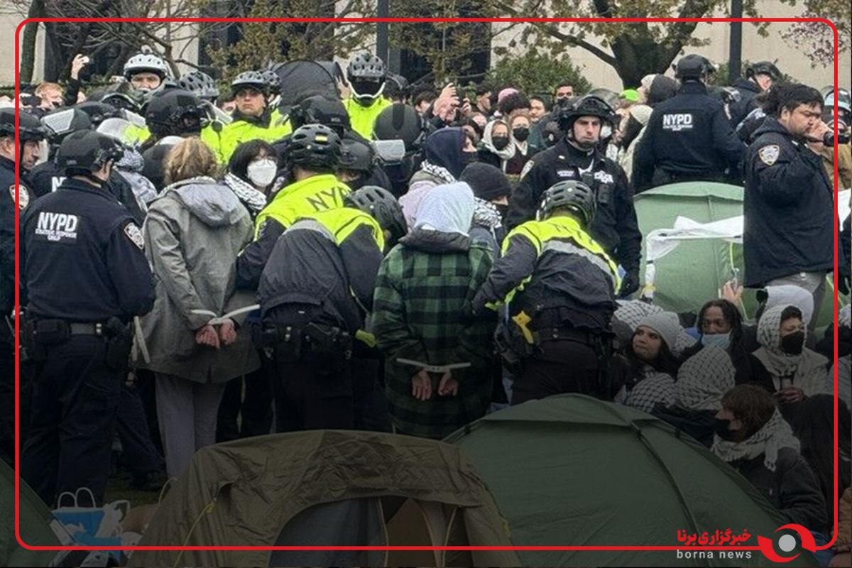 بازداشت گسترده دانشجویان حامی فلسطین در دانشگاه نیویورک آمریکا