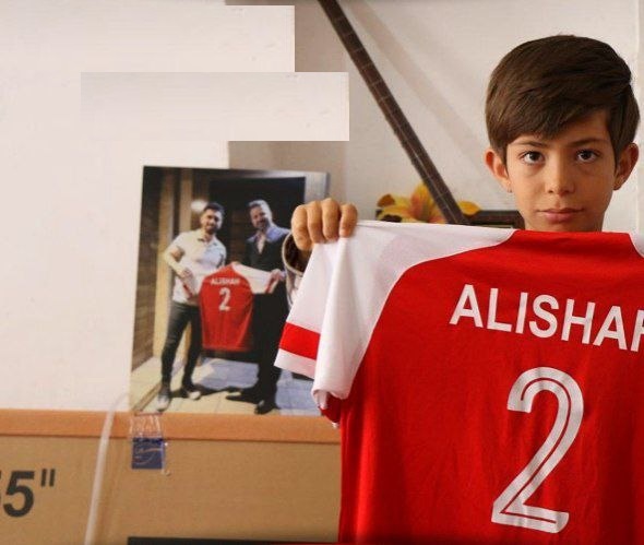 امید عالیشاه کودک خراسانی را غافلگیر کرد