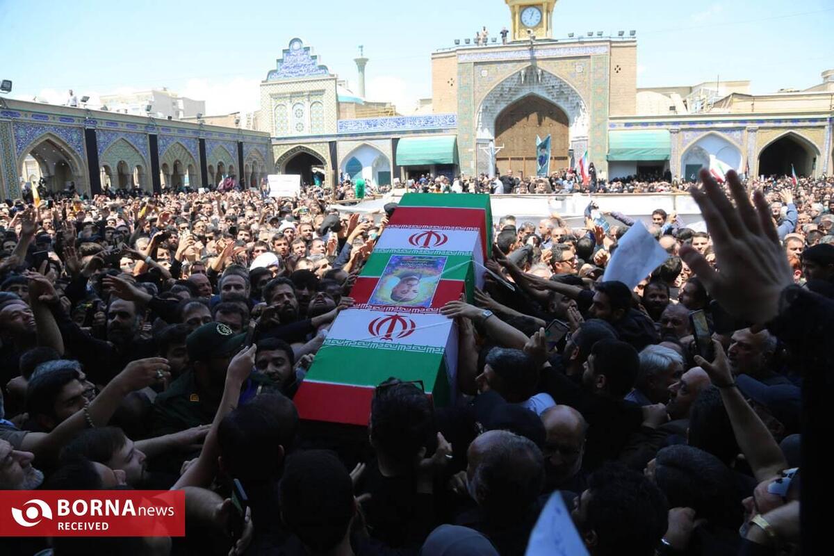 تشییع پیکر شهید امیرعبداللهیان در حرم حضرت عبدالعظیم (ع) -۲