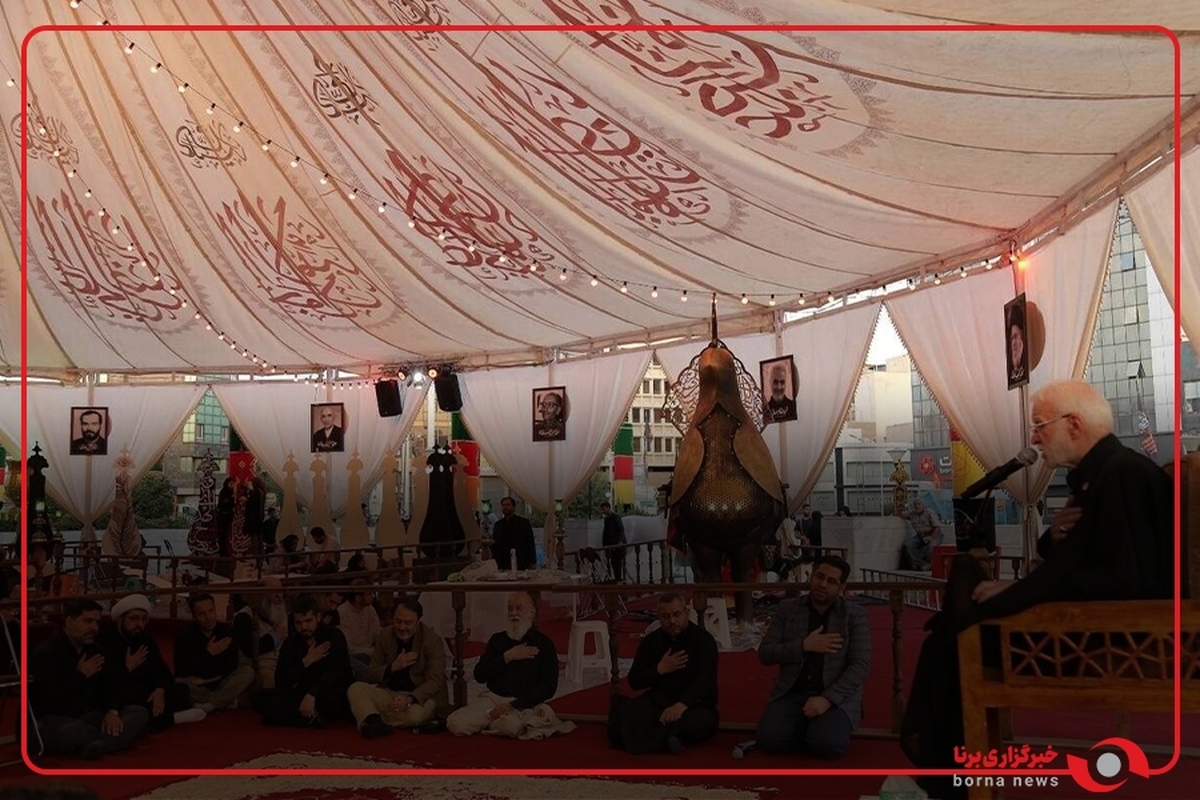 مراسم شب سوم خیمه هنرهای عاشورایی