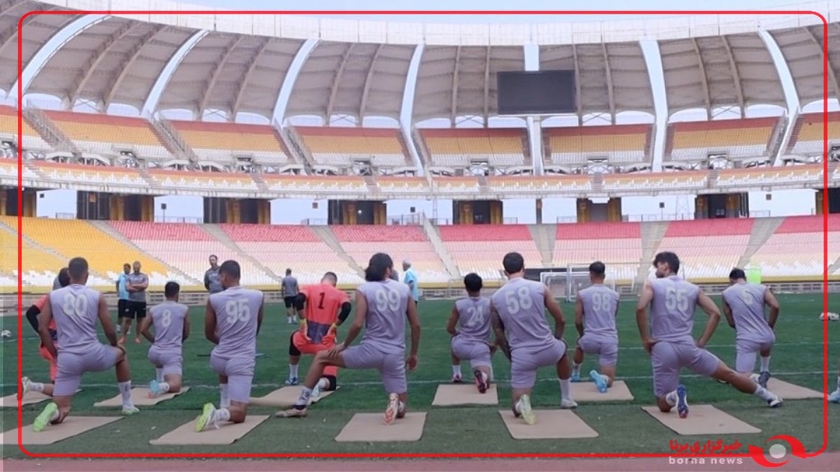آخرین تمرین سپاهان قبل از بازی با شباب الاهلی