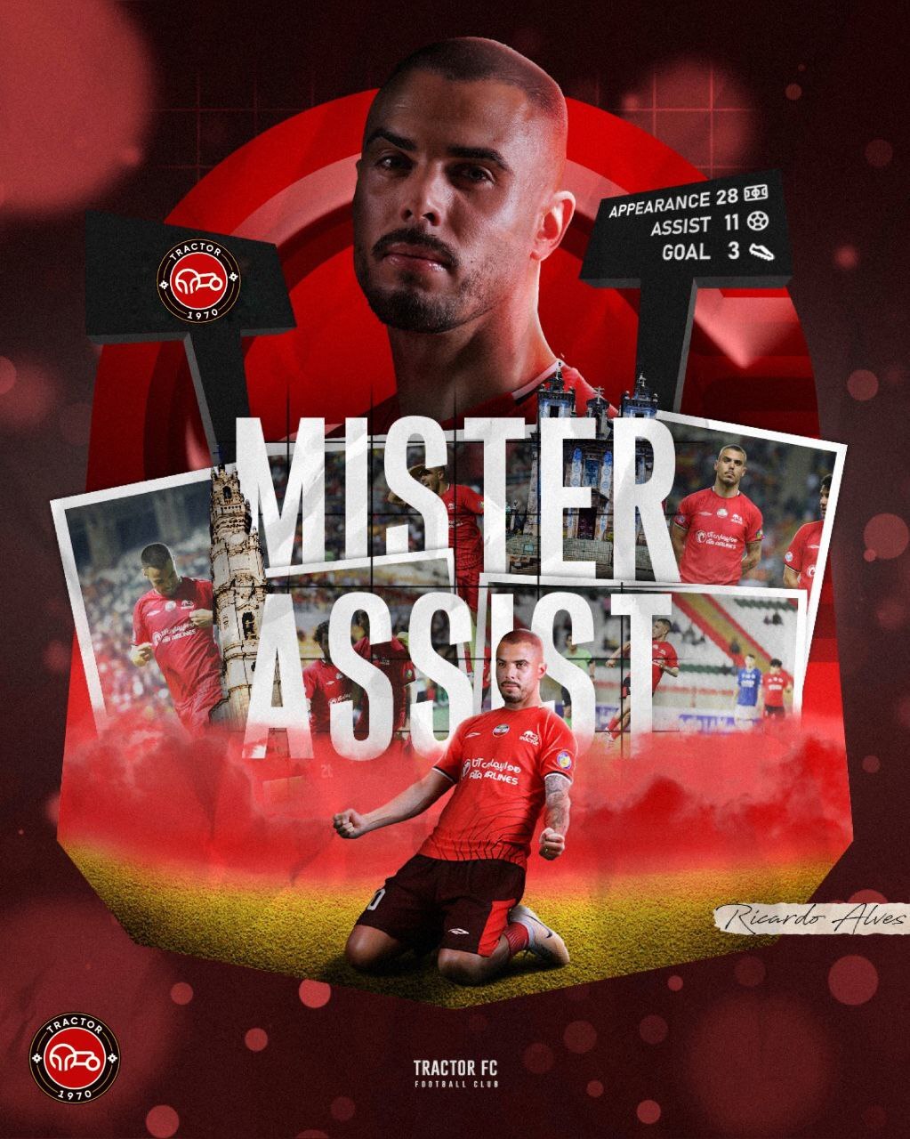 تبریک ویژه تراکتور به دو ستارهاش تبریک ویژه تراکتور به دو ستارهاش