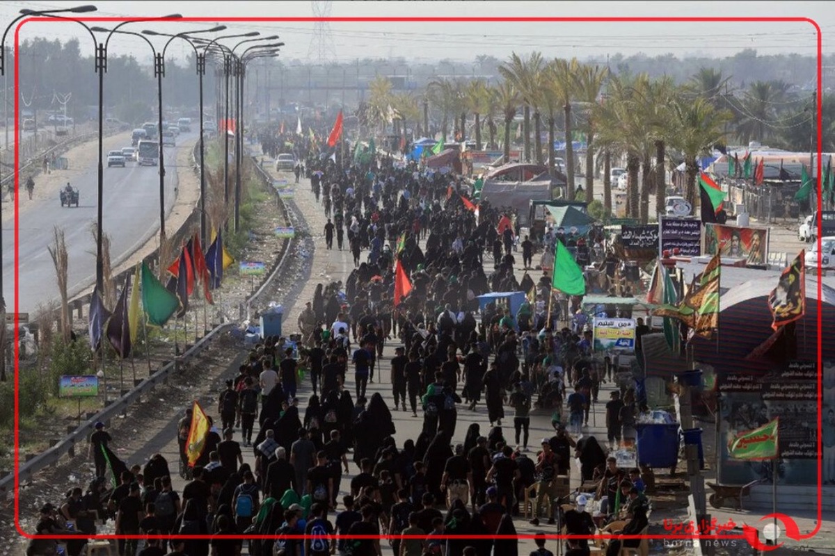 پیاده‌روی اربعین در مسیر کربلا