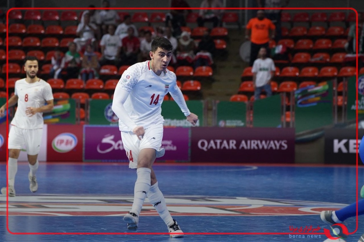 گل چهارم تیم ملی فوتسال ایران به ونزوئلا توسط بهروز عظیمی