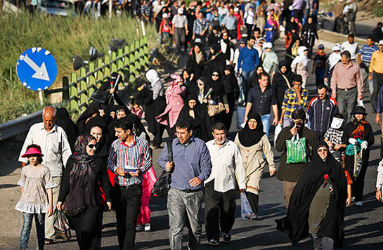 پیاده روی خانوادگی اربعین امروز در قزوین برگزار می شود